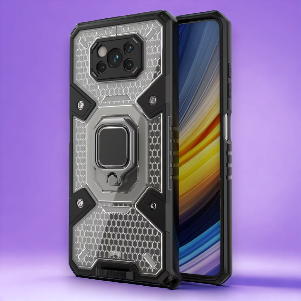 Silikonski ovitek "Honeycomb armor ring" za Xiaomi Poco X3 / X3 Pro – Infostyle