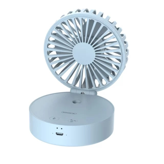 Prenosni ventilator z meglico in ambientno svetilko