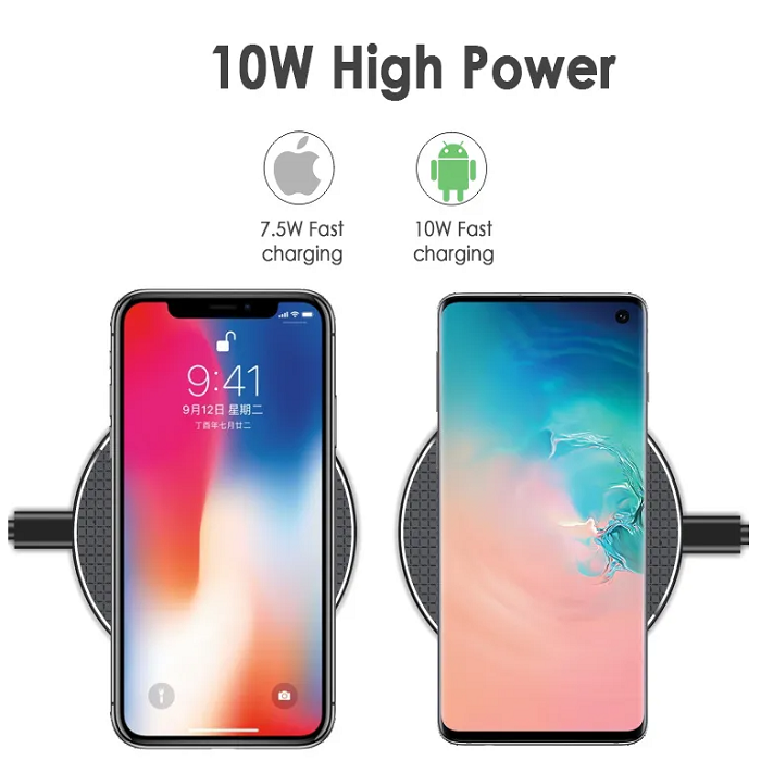 Brezžični polnilec Fast Charger - Črna