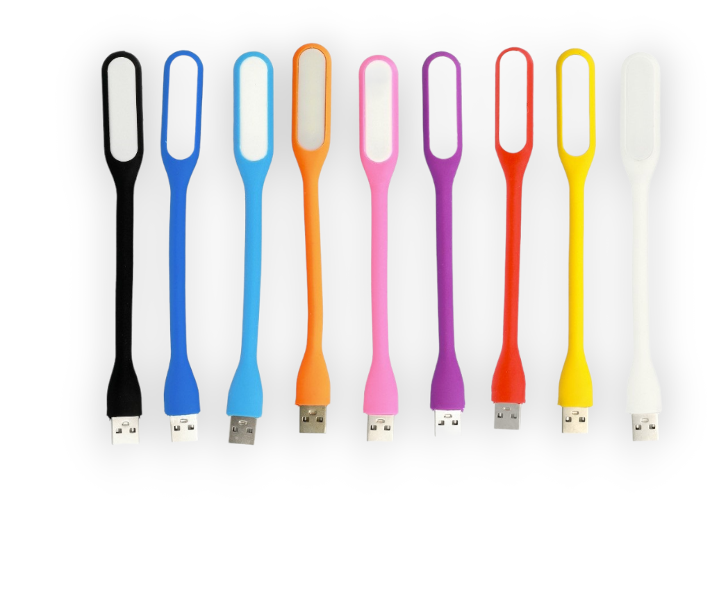 Mini silikonska LED USB lučka v 9 barvah