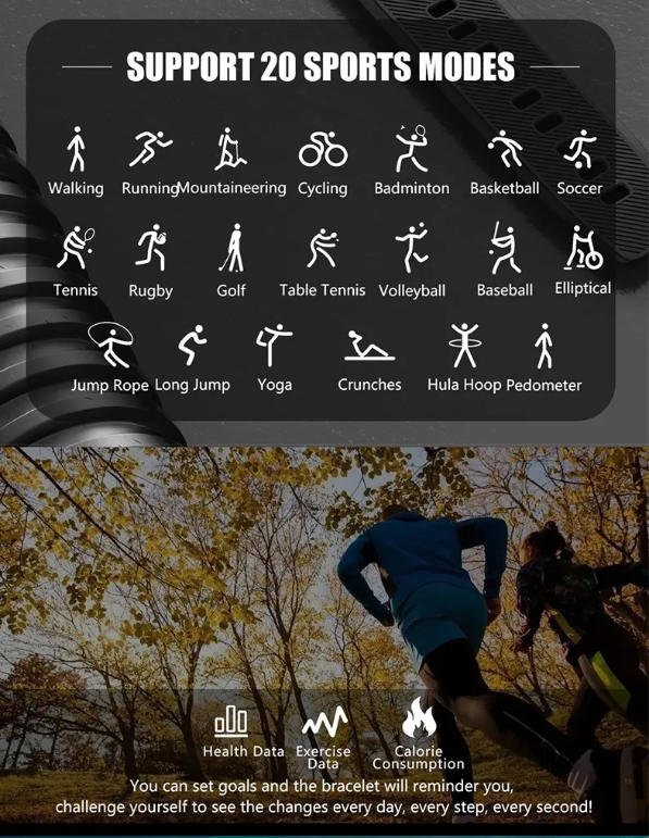 Športna pametna ura CloudFIT - Črna