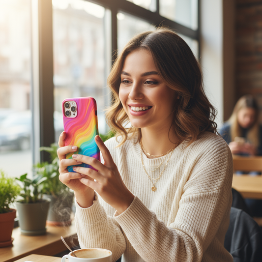 Oseba z telefonom z zaščitnim ovitkom - kako izbrati pravi ovitek