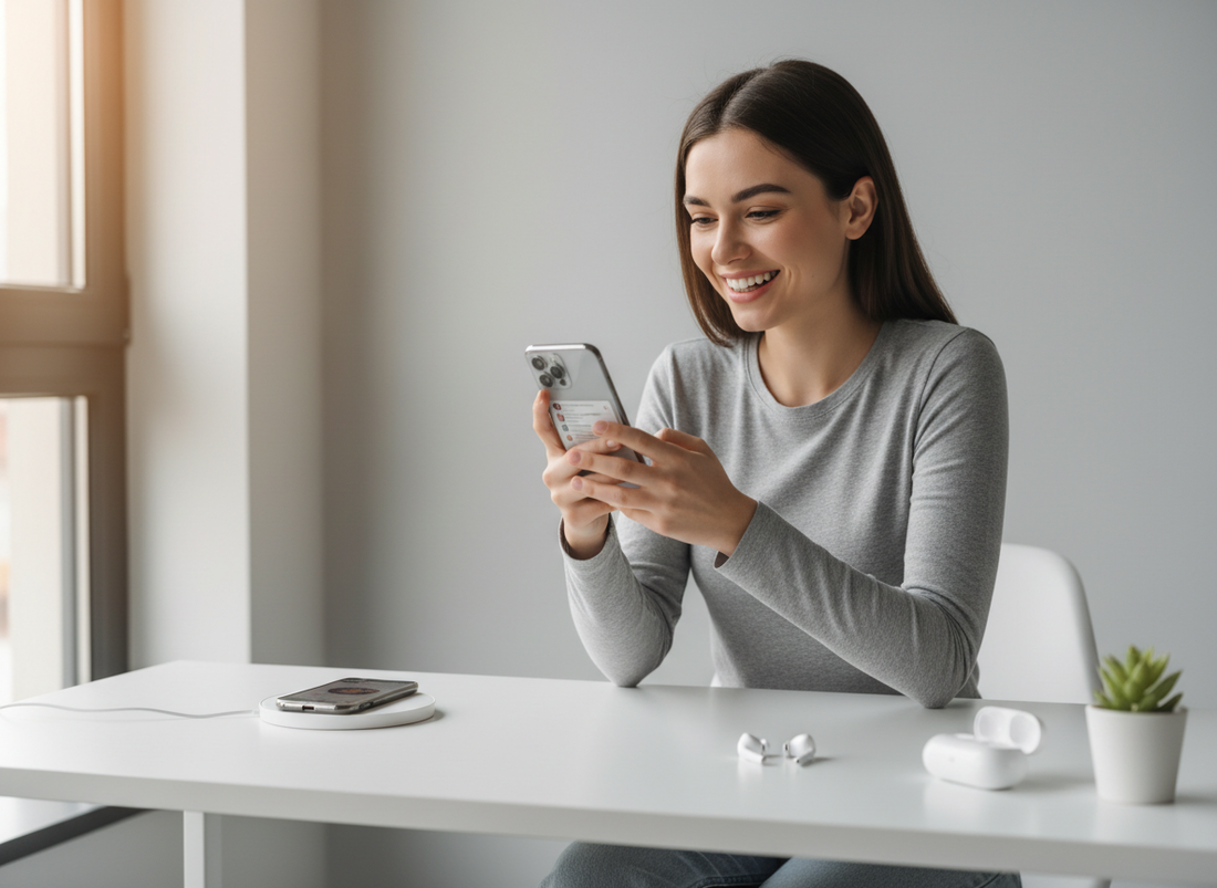 Mlada oseba uporablja najnovejši pametni telefon - Tehnološke novosti 2026