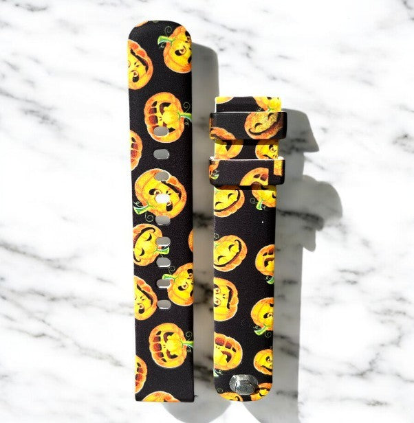 Silikonski pašček "Halloween" za Samsung Galaxy Watch 5/4 (40 / 44 mm)/ 3 (41mm)/Active 2 (40/44mm) – Infostyle