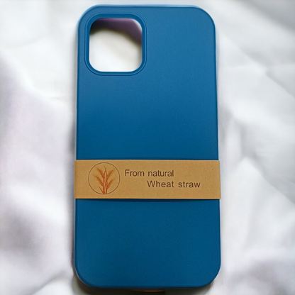 Ovitek iz naravnega materiala "Natural" za iPhone 13/14/15 – Infostyle – Črna / EKO