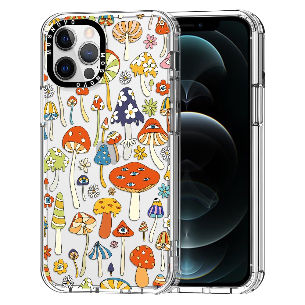 Ovitek MOSNOVO za iPhone 14 Plus Mushroom Art, unikaten motiv gob z zaščito pred udarci in praskami