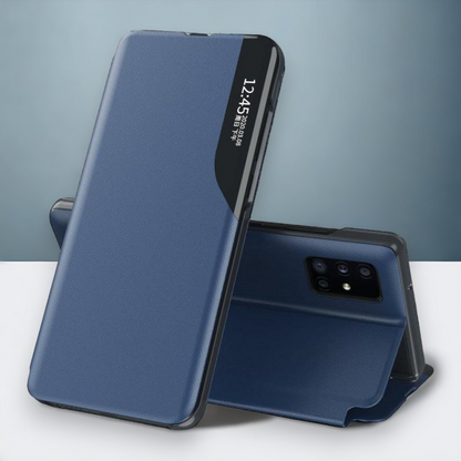 Pametna preklopna torbica za Samsung Galaxy A13 5G – Infostyle – Oranžna / Ekološko usnje + PC