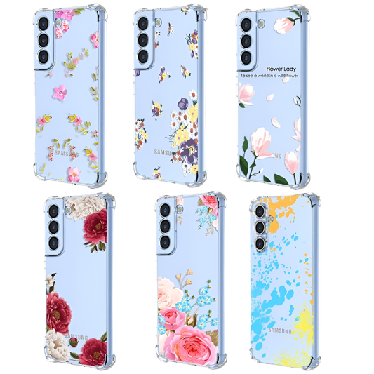 Ovitek za telefon Samsung Galaxy S22, različni motivi – Infostyle – Modro-rumena / PC + TPU silikon