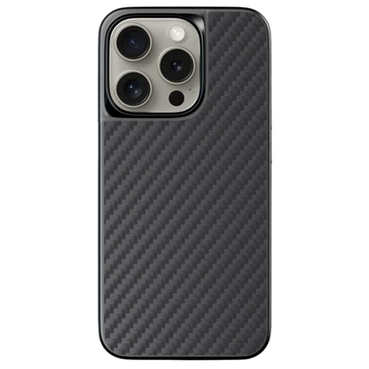 Ovitek za telefon "Rhinoshield Carbon" iPhone 15 Pro max – Črna / TPU silikon