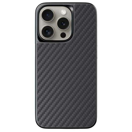 Ovitek za telefon "Rhinoshield Carbon" iPhone 15 Pro max – Črna / TPU silikon
