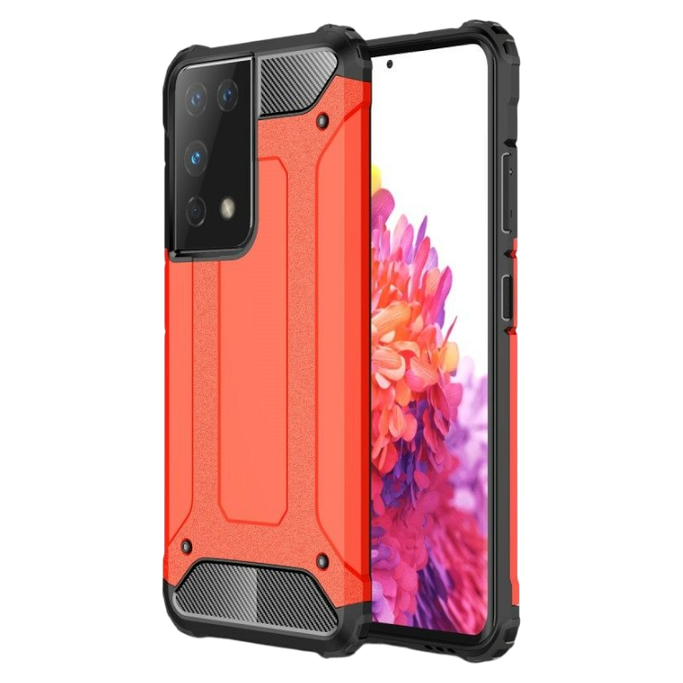 Ovitek za telefon ''Bumper'' Samsung Galaxy S21 Ultra – Infostyle – Rdeča / TPU silikon