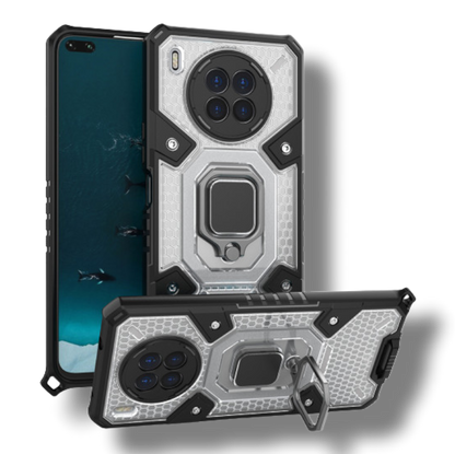 Silikonski ovitek "Honeycomb armor ring" za Honor 50 Lite - Črna – Infostyle