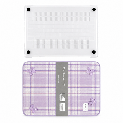 Etui za prenosni računalnik + prozoren pokrov za tipkovnico "CA2027-SB" MacBook Air 13(A2338/A2251/A2289/A2159/A1989/A1708/A1706)