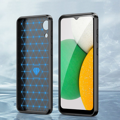 Silikonski ovitek "carbon" za Samsung Galaxy A03 core - Črna – Techsuit
