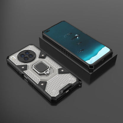 Silikonski ovitek "Honeycomb armor ring" za Honor 50 Lite - Črna – Infostyle