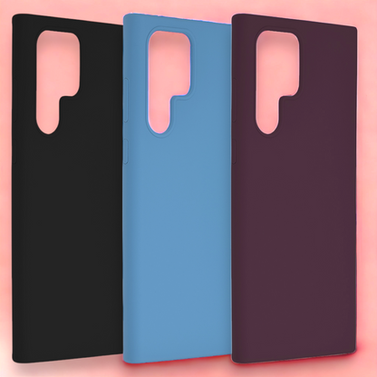 Silikonski ovitek "Soft Edge" za Samsung Galaxy S22 Ultra – Techsuit – Črna / TPU silikon