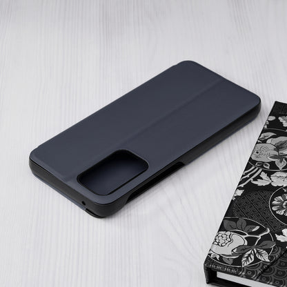 Pametna preklopna torbica za Samsung Galaxy A53 5G – Infostyle – Temno modra / Ekološko usnje + PC