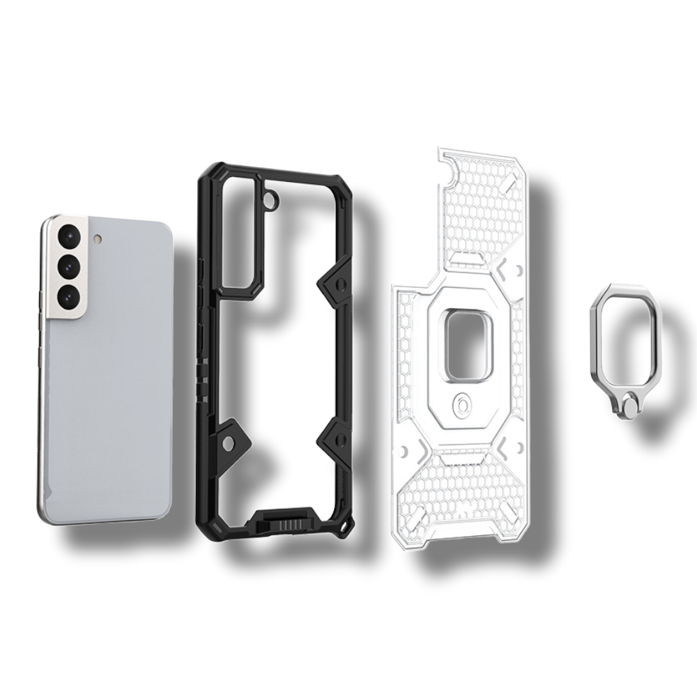 Silikonski ovitek "Honeycomb armor ring" za Honor 50 - Modra – Infostyle