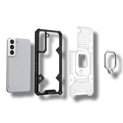 Silikonski ovitek "Honeycomb armor ring" za Honor 50 - Modra – Infostyle