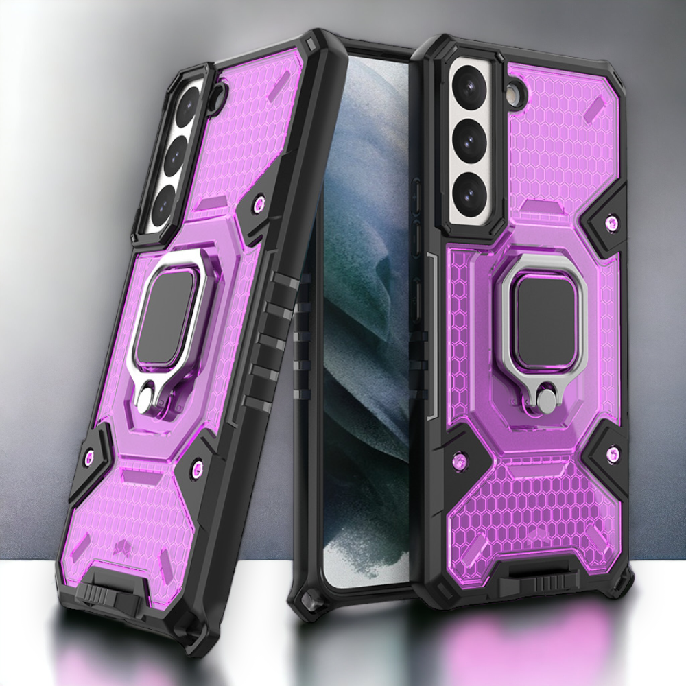 Silikonski ovitek "Honeycomb armor ring" za Samsung Galaxy S22 – Infostyle