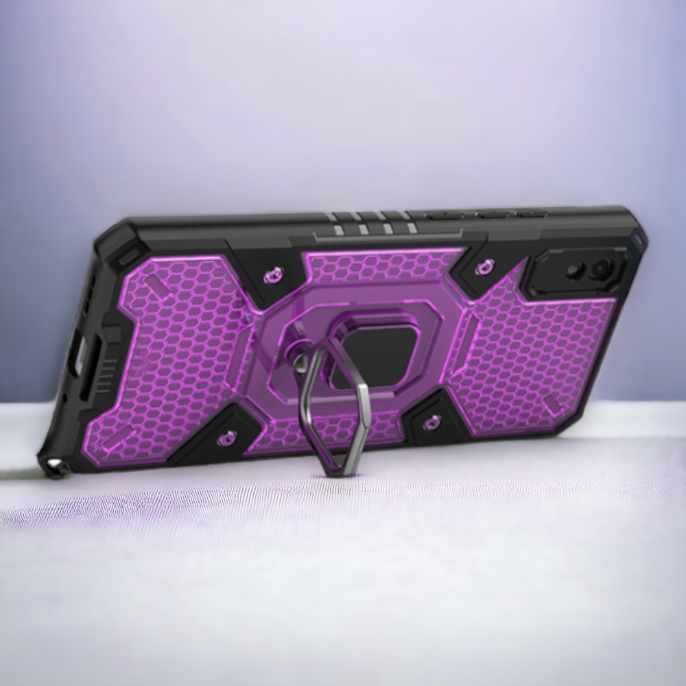 Silikonski ovitek "Honeycomb armor ring" za Xiaomi Redmi 9A – Infostyle