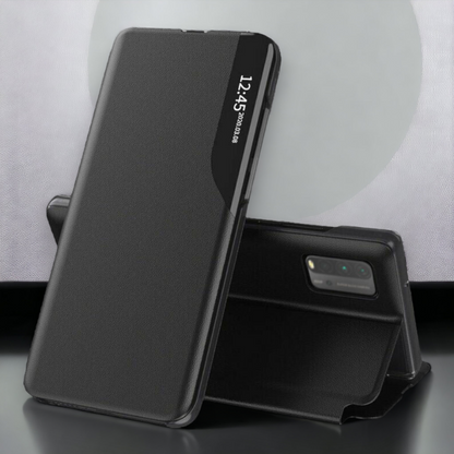 Pametna preklopna torbica za Xiaomi Redmi Note 10 5G – Infostyle – Temno zelena / Ekološko usnje + PC