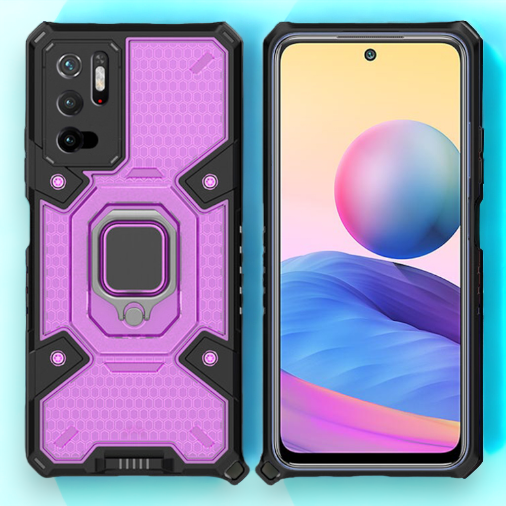 Silikonski ovitek "Honeycomb armor ring" za Xiaomi Redmi Note 10 5G – Infostyle