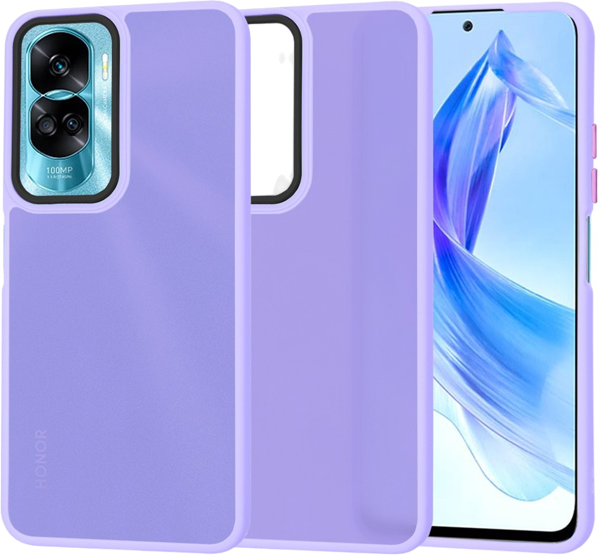 Ovitek za telefon ''Halo Frost'' za Honor 90 Lite – Techsuit – Modra
