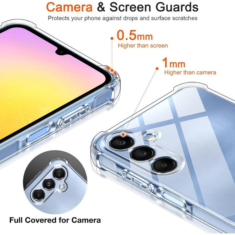 Ovitek za telefon "AntiShock" Samsung Galaxy A25, prozoren – Infostyle