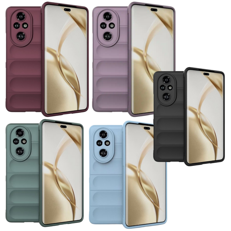 Silikonski ovitek "Valovi" za Honor 200 Pro – Techsuit – Črna / TPU silikon
