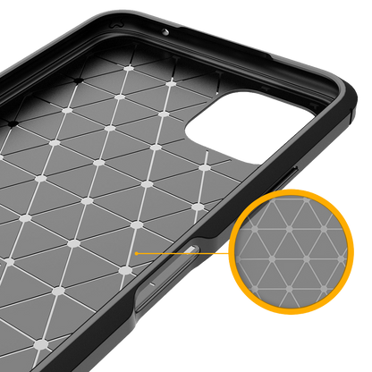 Silikonski ovitek "carbon" za Nokia G21 - Črna – Techsuit