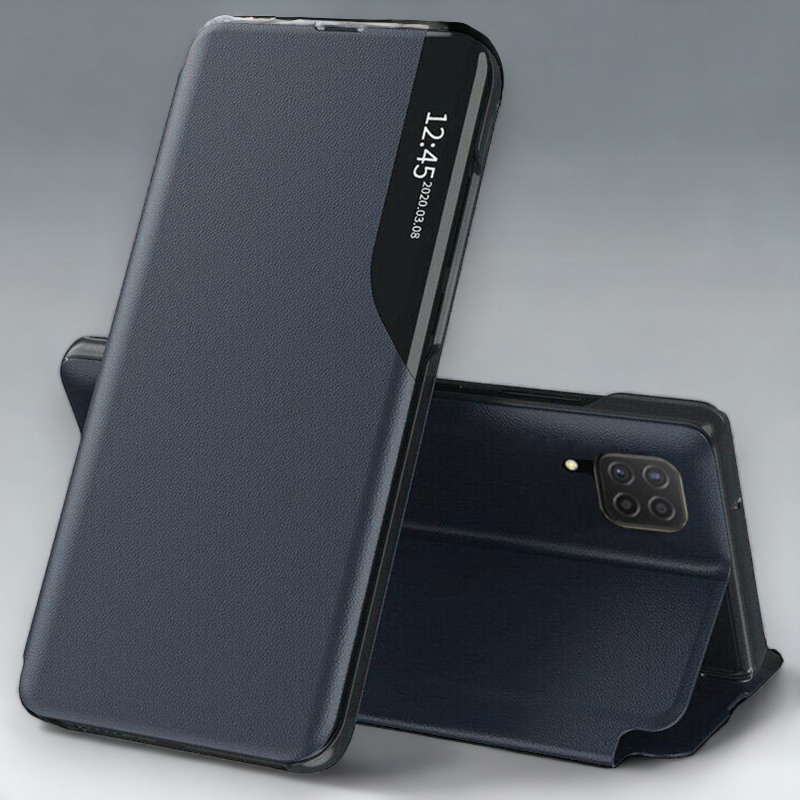 Pametna preklopna torbica za Samsung Galaxy A22 4G – Infostyle – Vijolična / Ekološko usnje + PC