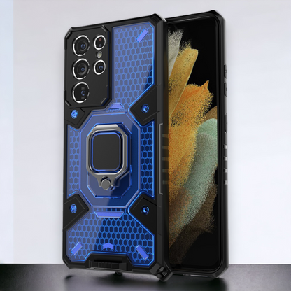 Silikonski ovitek "Honeycomb armor ring" za Samsung Galaxy S21 Ultra – Infostyle