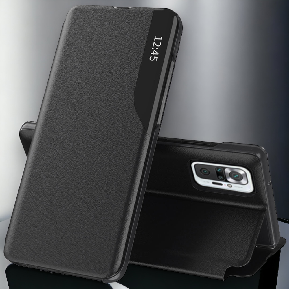 Pametna preklopna torbica za Xiaomi Redmi Note 10 Pro Max – Infostyle – Temno modra / Ekološko usnje + PC