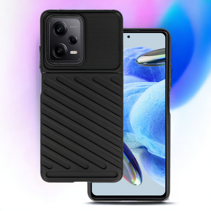 Ovitek "Thunder" za Xiaomi Redmi Note 12 Pro 5G - Črna – Infostyle – Črna / TPU silikon