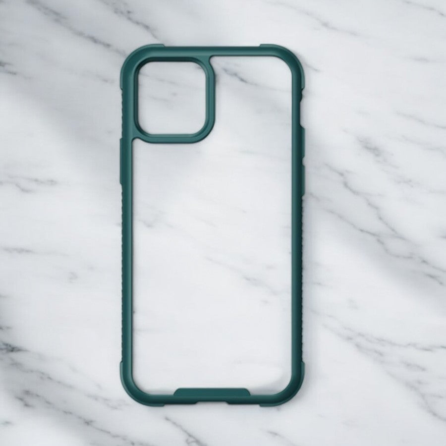 Silikonski ovitek "Resistant" za iPhone 12/12 Pro – Infostyle – Temno zelena / TPU silikon