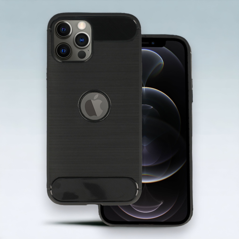 Ovitek "Carbon lite" za iPhone 14 Pro - Črna – Infostyle – Črna / TPU silikon