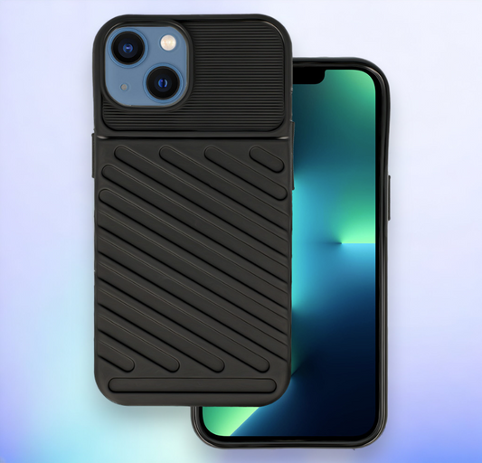 Ovitek "Thunder" za iPhone 13/14/15 - Črna – Infostyle – Črna / TPU silikon