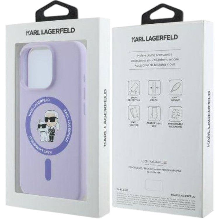Ovitek Karl Lagerfeld K&CH Heads MagSafe za iPhone 16 Pro Max (KLHMP16XSCMKCRHU)