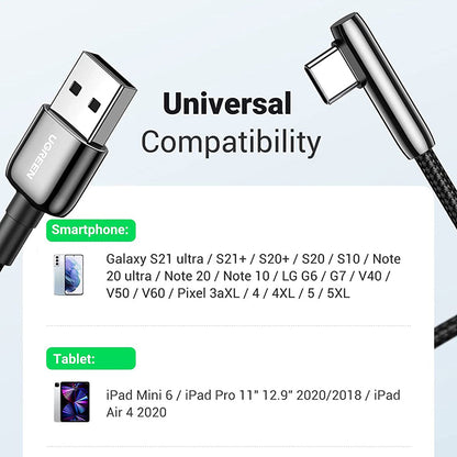 Premium polnilni kabel UGREEN - Črna