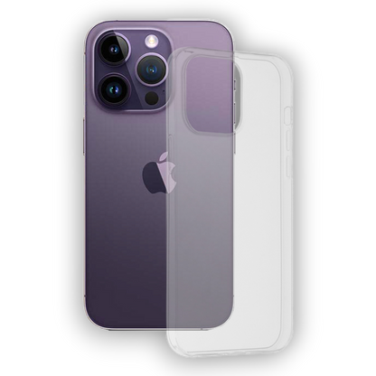 Silikonski ovitek za iPhone 14 Plus (2mm)/15 Plus - Prozoren – Techsuit – Prozorna / Silikon