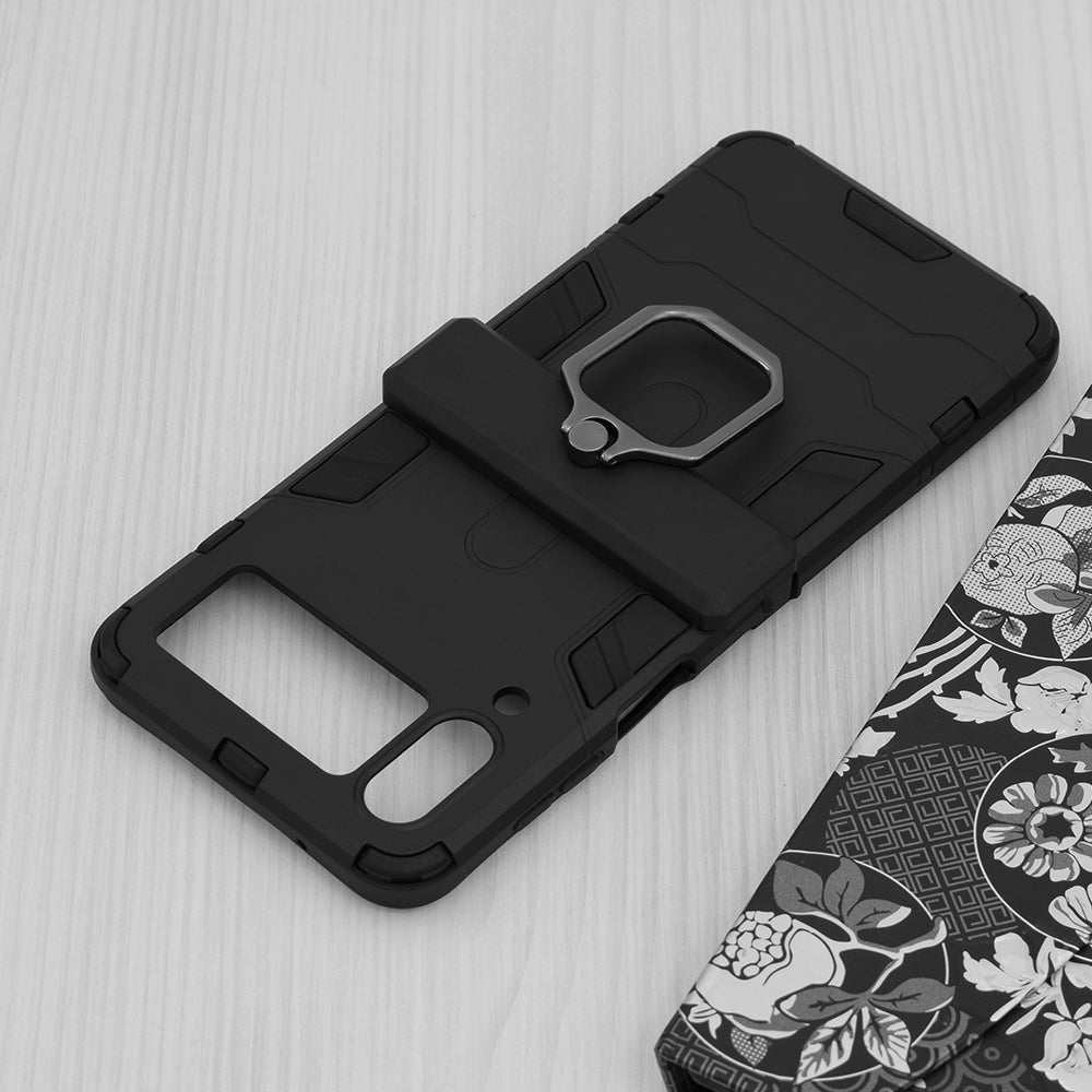 Silikonski ovitek "ring" za Samsung Galaxy Z Flip 4 - Črna – Techsuit