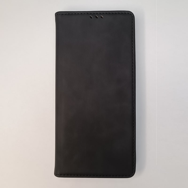 Preklopna torbica "Leather Magentic" za Xiaomi Poco X5 Pro 5G – Infostyle – Črna / Umetno usnje + TPU silikon