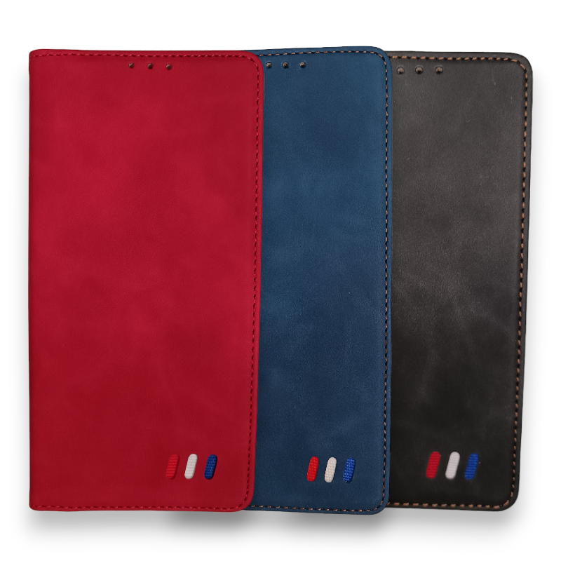 Preklopna torbica UEEBAI "Vintage" za Samsung Galaxy A51 – Infostyle – Črna / Umetno usnje + TPU silikon