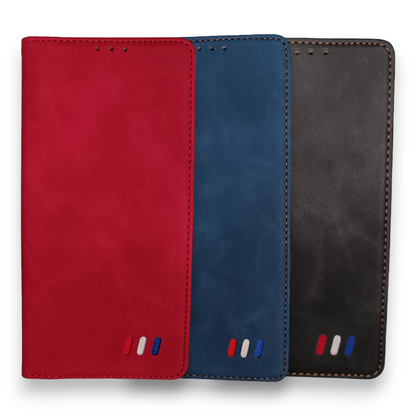 Preklopna torbica UEEBAI "Vintage" za Samsung Galaxy A51 – Infostyle – Črna / Umetno usnje + TPU silikon