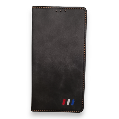 Preklopna torbica UEEBAI "Vintage" za Samsung Galaxy S8 – Infostyle – Črna / Umetno usnje + TPU silikon