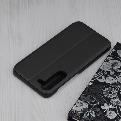 Pametna preklopna torbica za Samsung Galaxy A14 – Infostyle – Temno zelena / Ekološko usnje + PC