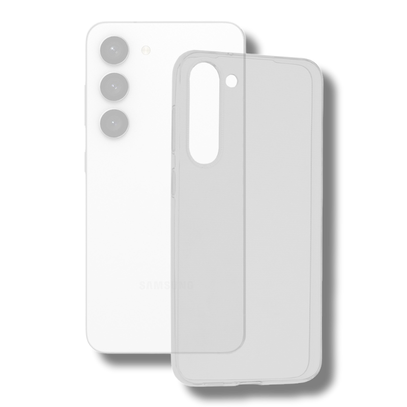 Silikonski ovitek "Techsuit" za Samsung Galaxy S23 (2mm) - Prozoren – Prozorna / Silikon