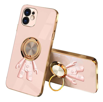 HAOYE ovitek za Xiaomi Redmi 12C / 11A – 360° stojalo, roza