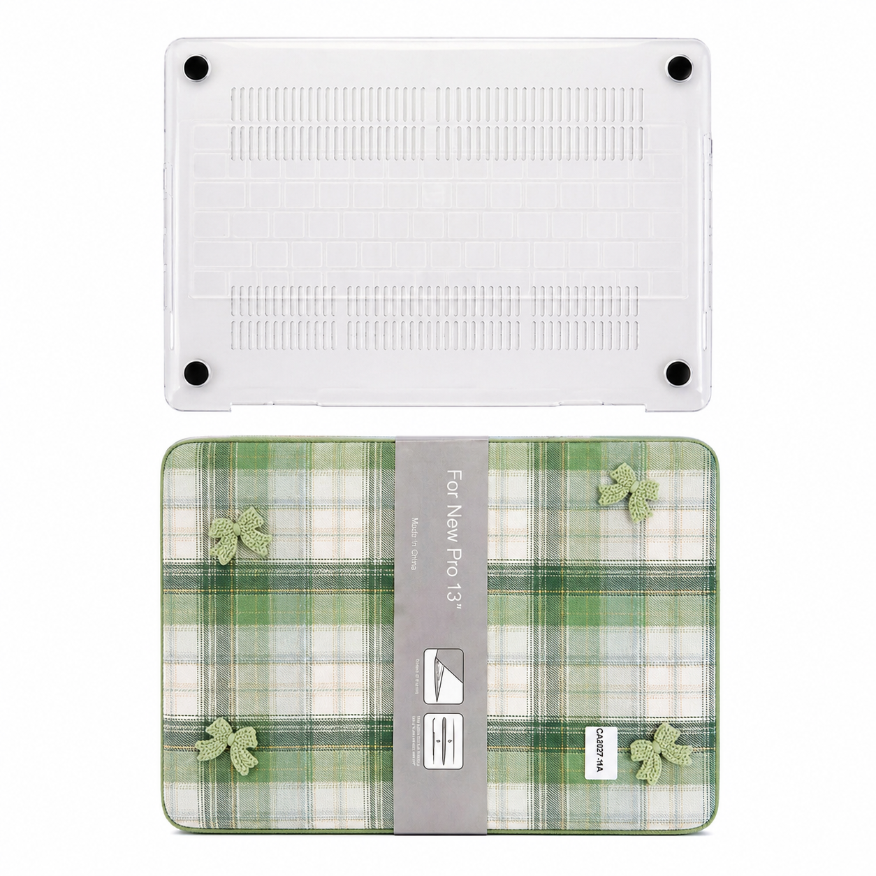 Etui za prenosni računalnik + prozoren pokrov za tipkovnico "CA2027-MA" MacBook Air 13(A2338/A2251/A2289/A2159/A1989/A1708/A1706)